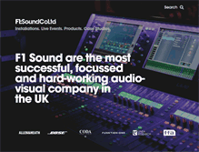 Tablet Screenshot of f1soundcoltd.com